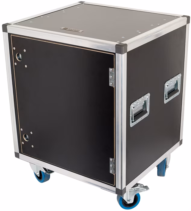 Razzor Cases FUSION 12U sliding door rack 415 with suspension, with wheels - Rack Case