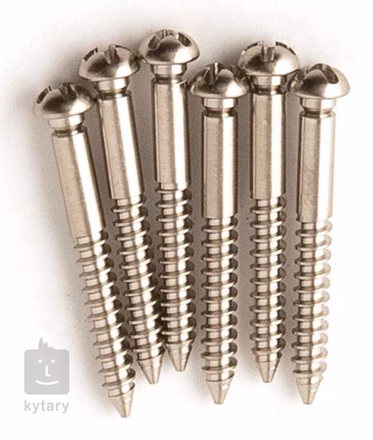 PRS Tremolo Bridge Knife Edge Screws (6), Nickel - Gitarren-Hardware