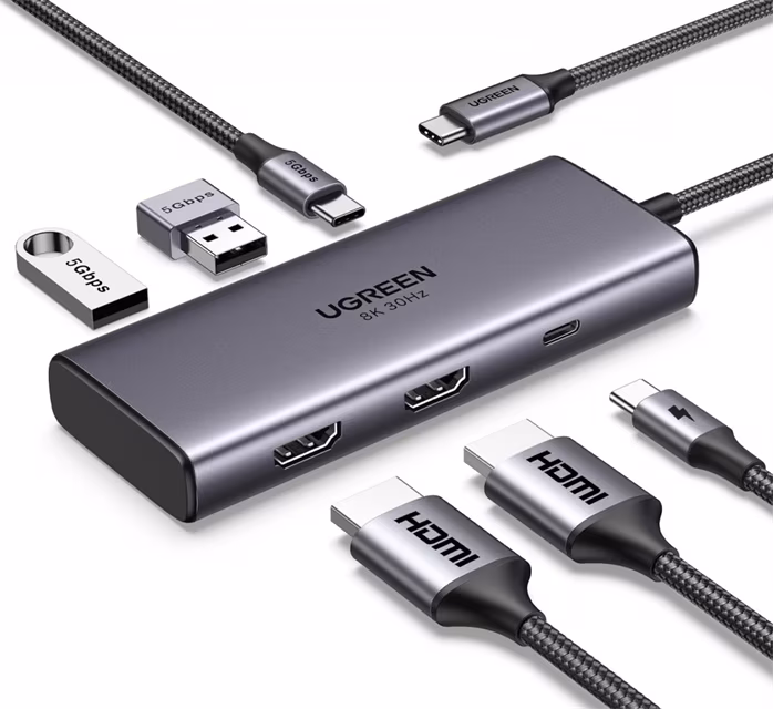 Ugreen 15852 USB-C Multifunctional adapter - Docking station