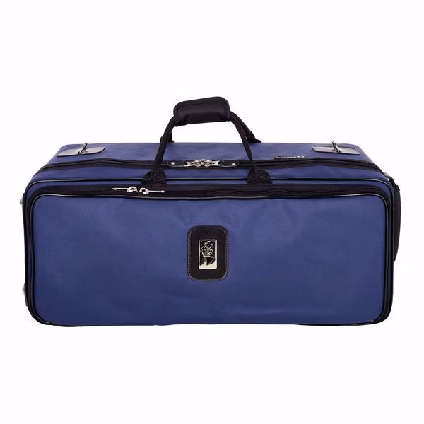 Marcus Bonna Case for 2 Piston Trumpets model MB, Blue Nylon - Case für zwei Trompeten