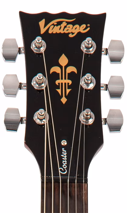 Vintage V69 Coaster Pack Cherry - E-Gitarre set