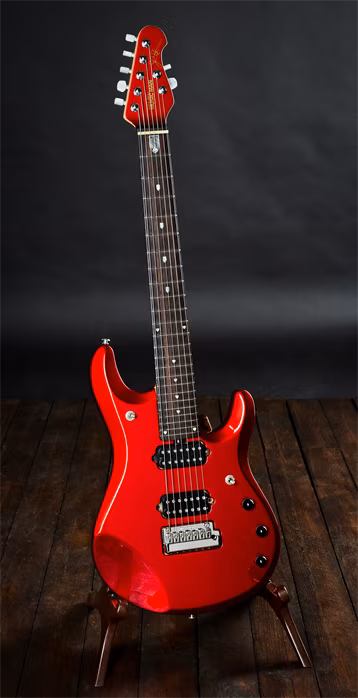 Music Man 2006 Petrucci Piezo JP7 Cardinal Red - E-Gitarre