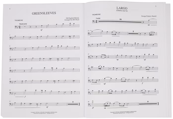 MS Canadian Brass Book of Easy Trombone Solos - Posaunen-Noten