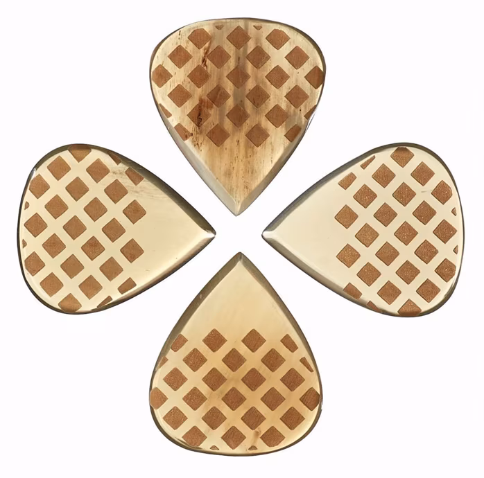 Timber Tones Grip Tones Mini Clear Horn 4-Pack - Plektren