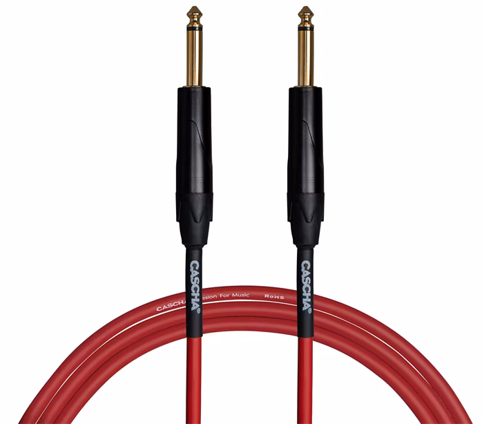 Cascha Advanced Line Guitar Cable Red 6m     - Instrumentenkabel