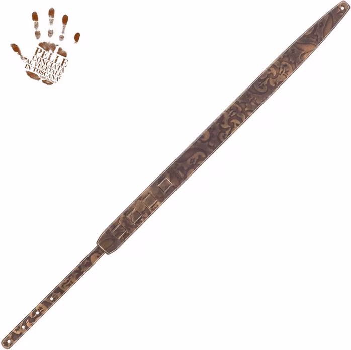 Magrabò Holes HS Embossed Grifo Bronze 6 cm - Gitarrengurt