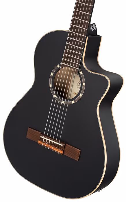 Ortega RCE125 3/4 SBK - Klassische elektroakustische Gitarre