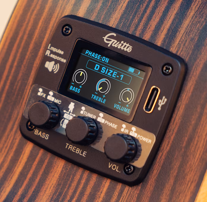 Guitto GGP-04 IR Resonance Pickup - Aktive Elektronik für Gitarre