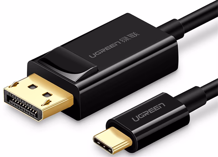 Ugreen 50994 USB Type C to DP Cable 1,5m Black - Verbindungskabel