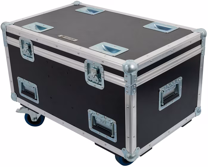 Razzor Cases 4x Shehds Bee Eye with accessory compartment - Flight Case für Beleuchtung