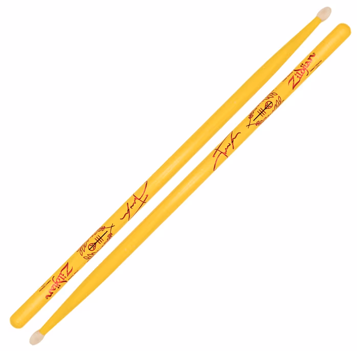 Zildjian Josh Dun "Clancy Yellow" Signature Drumsticks - Hickory-Drumsticks