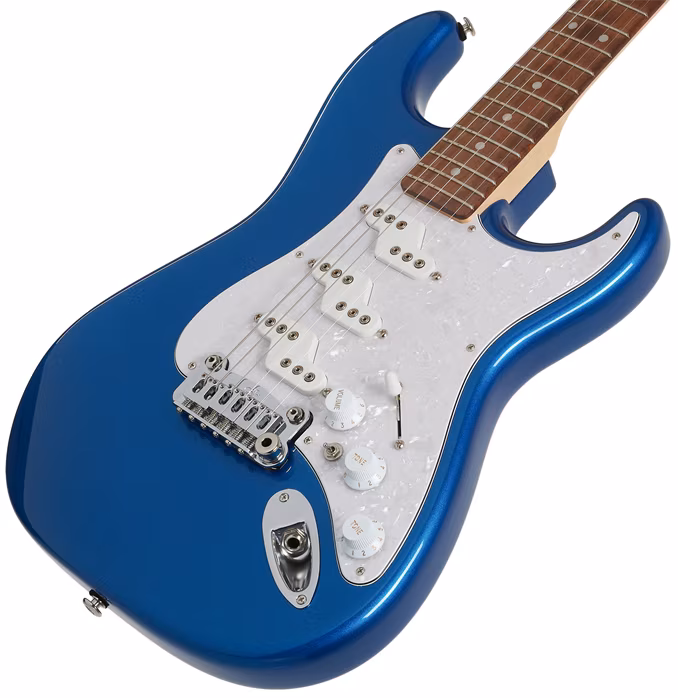 G&L USA Fullerton Deluxe Comanche - Midnight Blue Metallic - E-Gitarre