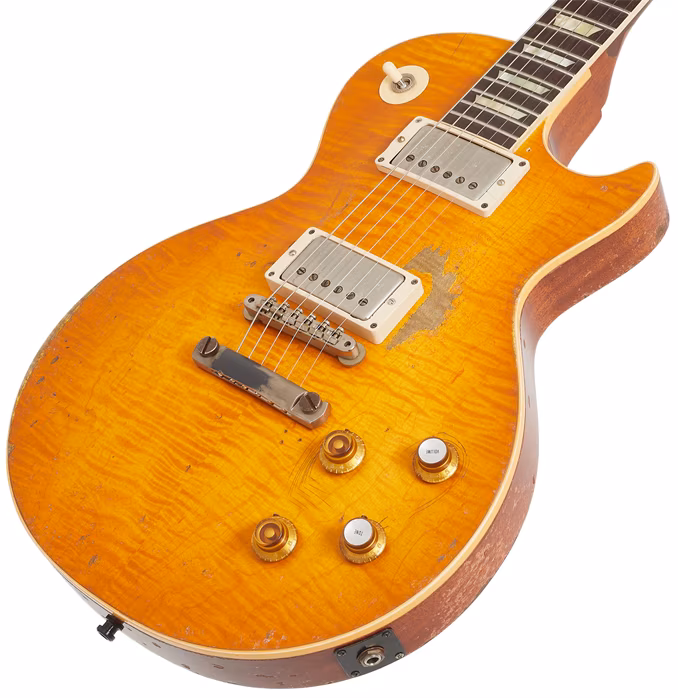 Gibson Custom Shop Kirk Hammett “Greeny” 1959 Les Paul Standard Murphy Lab Aged Greeny Burst - E-Gitarre