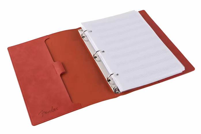 Fender Vegan Leather Music Note Book Dakota Red - Notenheft