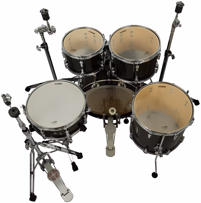 Sonor AQX Kids Black Midnight Sparkle 5 Piece Drum Set (ausgepackt) - Schlagzeug