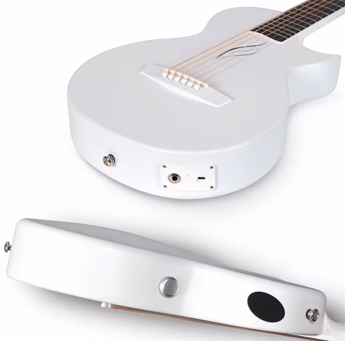 Enya Music Nova Go AcousticPlus SP1 White - Elektroakustische Reisegitarre