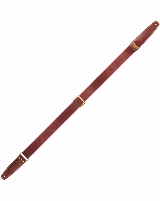 Magrabò Stripe SS Cotton Washed Bordeaux / Tosca 5 cm - Gitarrengurt