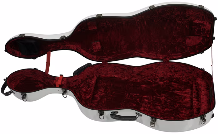 Razzor Fiberglass Cello Case White - Case für Violoncello