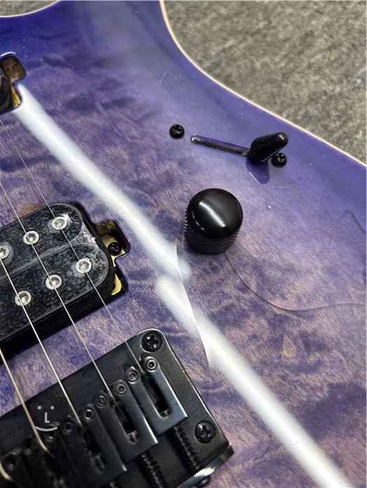 Ibanez RG421QM Cerulean Blue Burst (beschädigt) - E-Gitarre