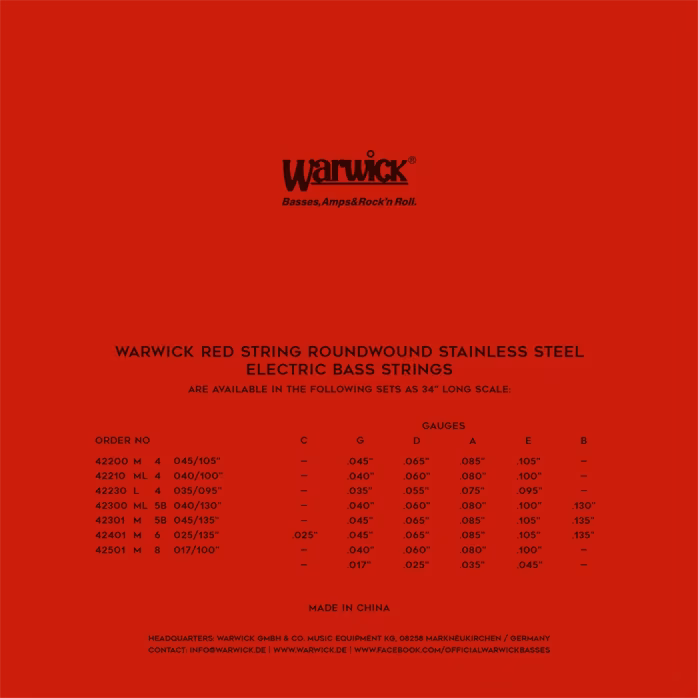 Warwick 42200 M - Basssaiten