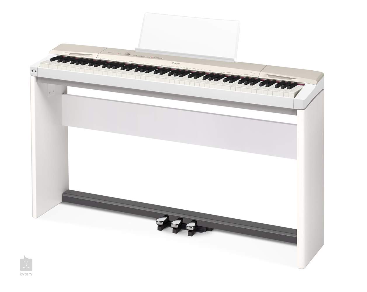 現品特価292)CASIO Privia PX-160 GD 88鍵盤 電子ピアノ カシオ プリヴィア シャンパンゴールド 2015年製 スタンドとペダル付き カシオ