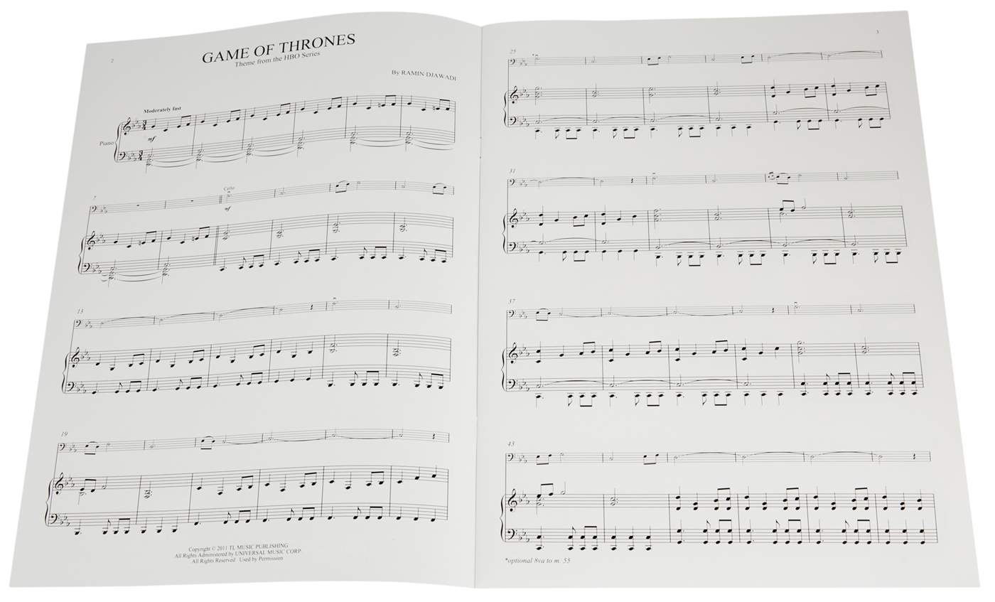 MS Game Of Thrones - Ramin Djawadi Viloncello-Noten