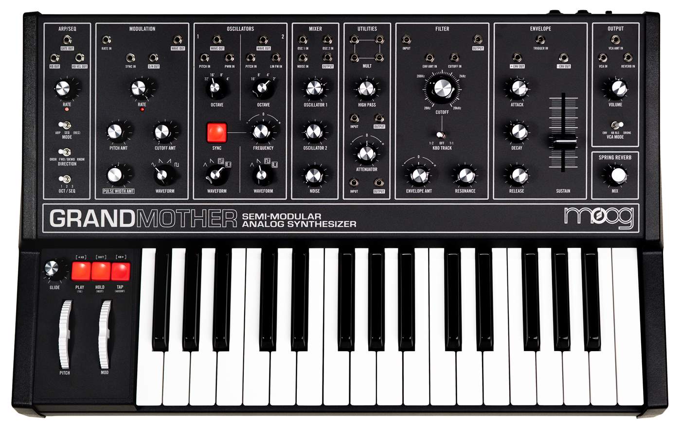 MOOG Grandmother Dark Analog-Synthesizer | Kytary.de