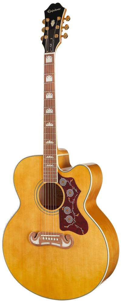 EPIPHONE J-200EC Studio VN (ausgepackt) Elektroakustische Gitarre 