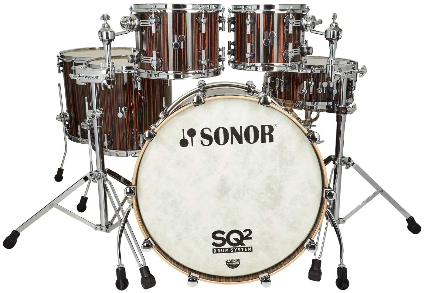 Kit SONOR SQ2 acero ebano lucidoKit SONOR SQ2 acero ebano lucido  