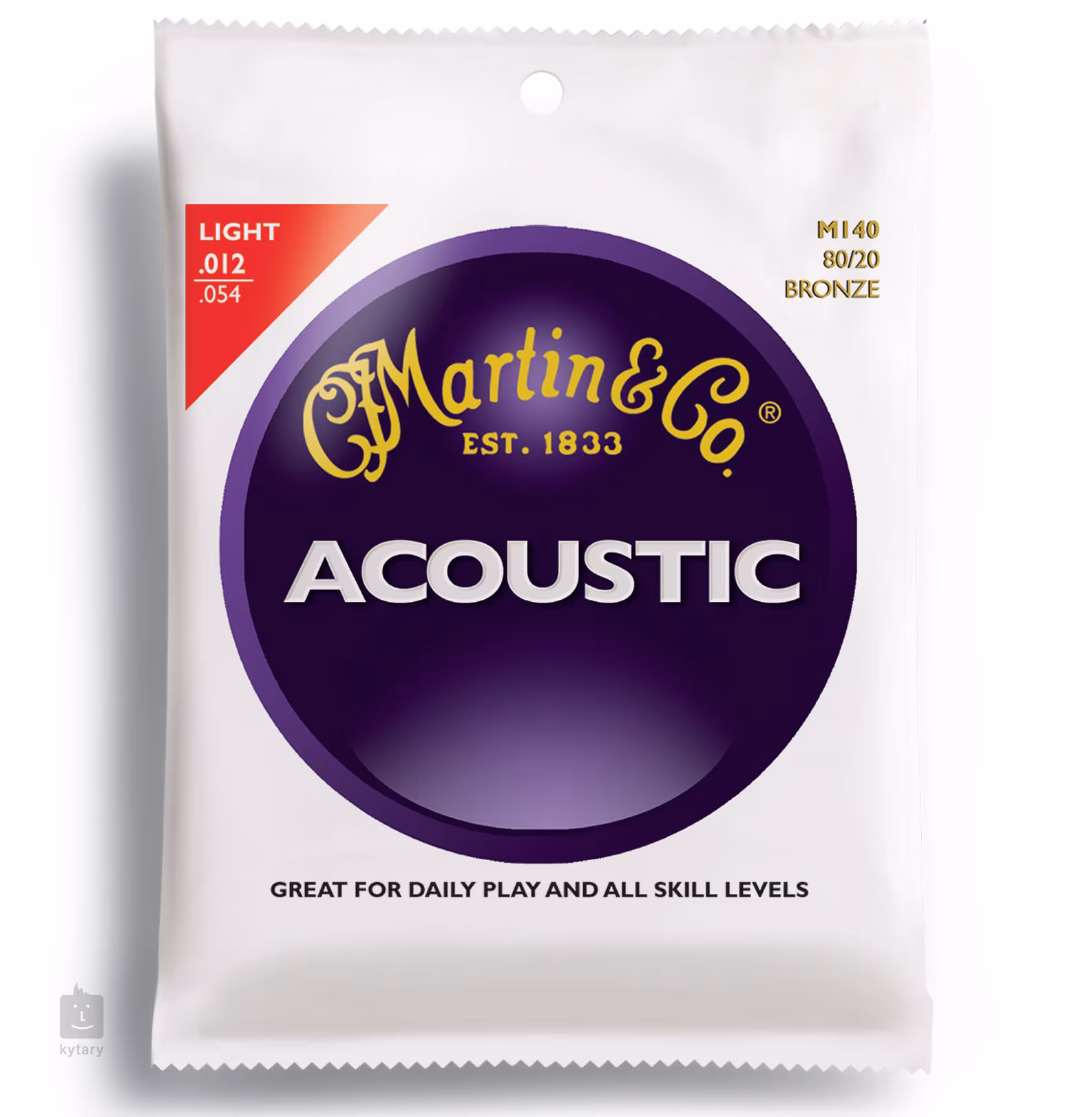 Martin Traditional 80/20 Bronze Gitarrensaiten Medium – 2er-Set, 13-56 Stärke, Für Akustikgitarren