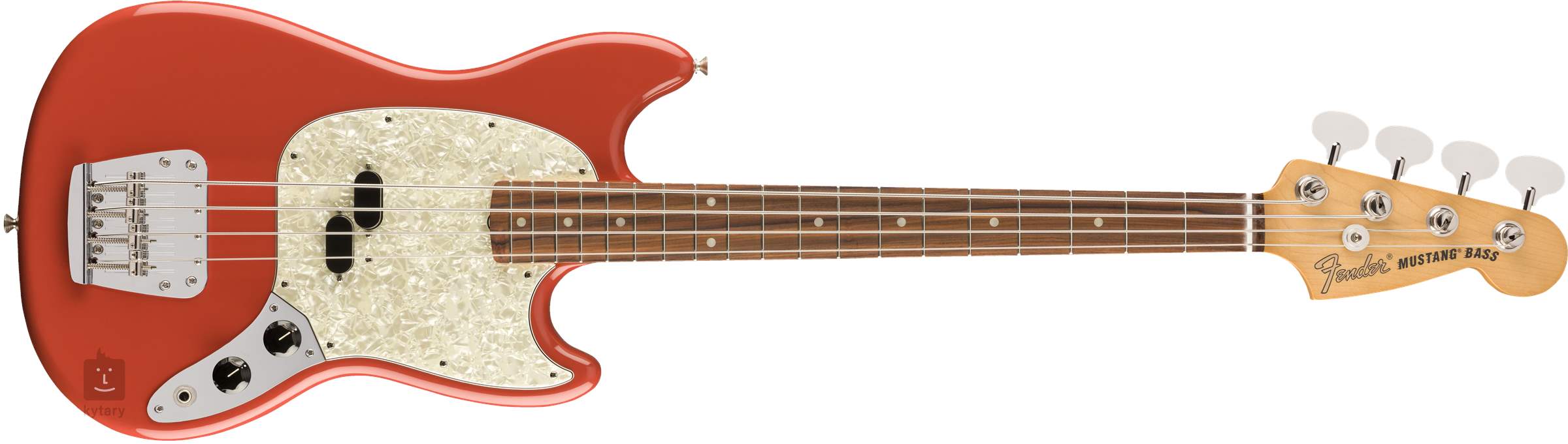 fender bass fiesta red