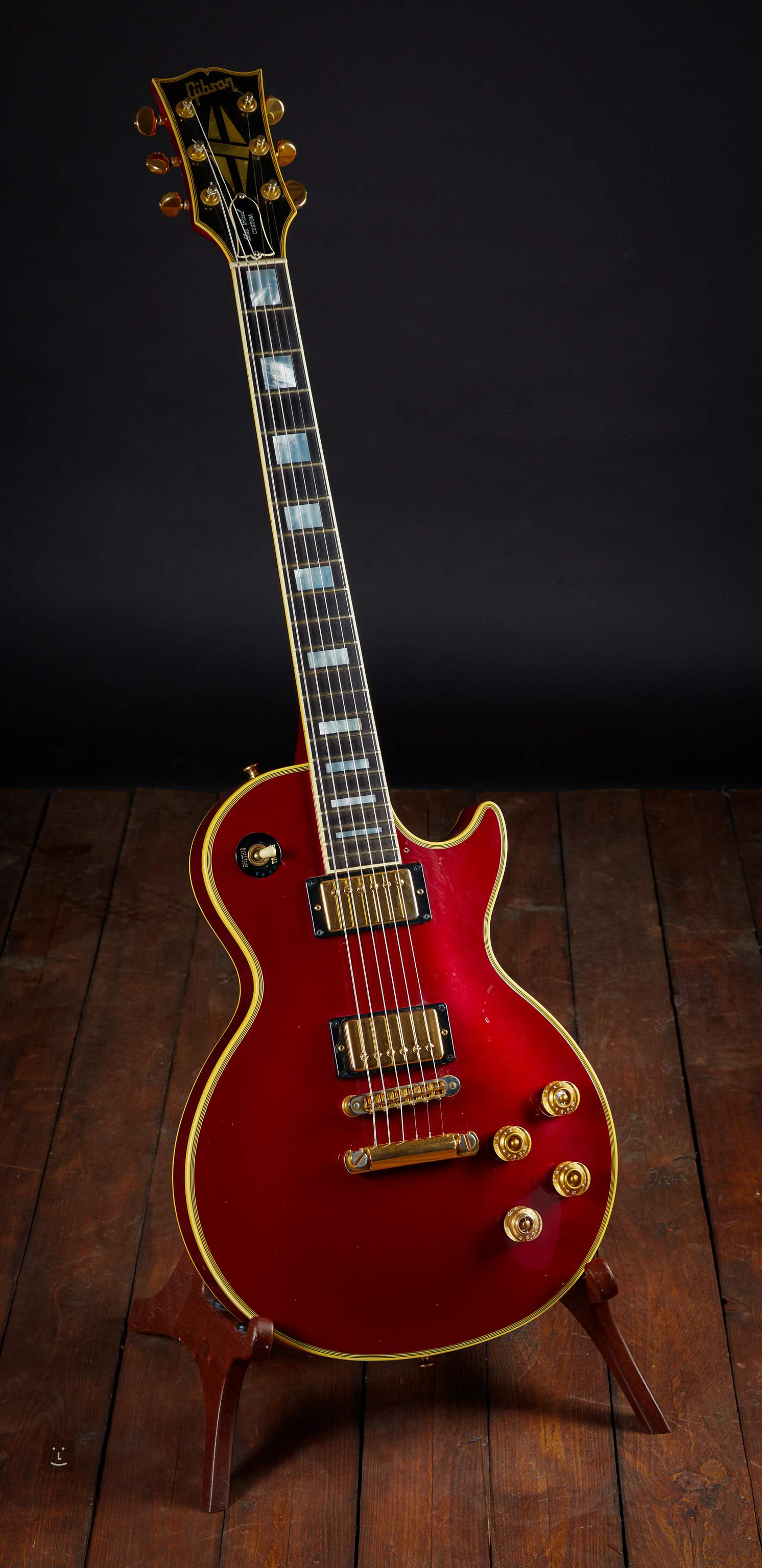 Gibson 1985 Les Paul Custom Ferrari Red E Gitarre