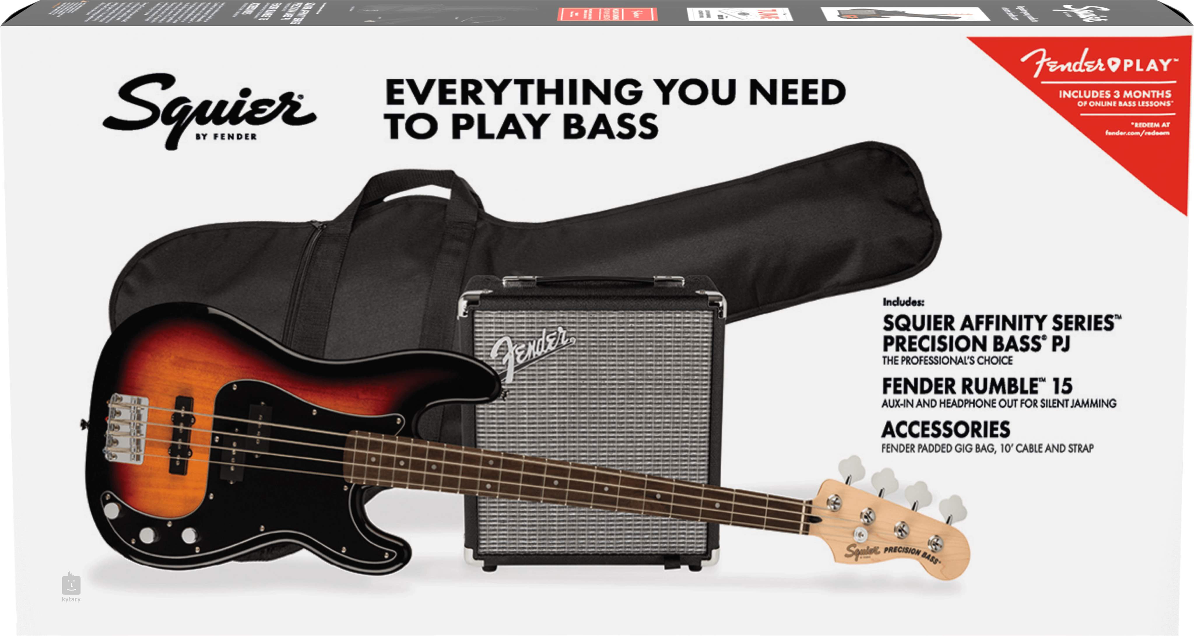 FENDER SQUIER Affinity Precision Bass PJ Pack 3TS (ausgepackt 