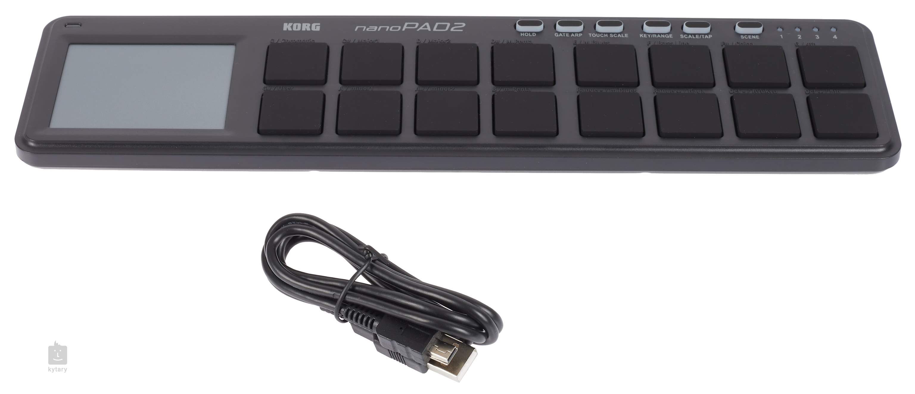 Korg MIDI-Controller Korg nanoPAD2 USB Controller 16 Triggerpads Schwarz Elektronik 