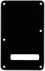 Fender Stratocaster Backplate, Black (B/W/B), 3-Ply