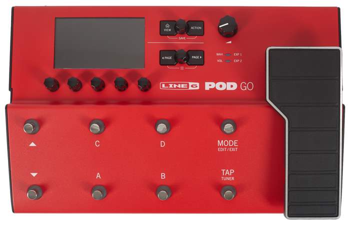 LINE 6 POD GO Limited Edition Red Multiefectos para guitarra