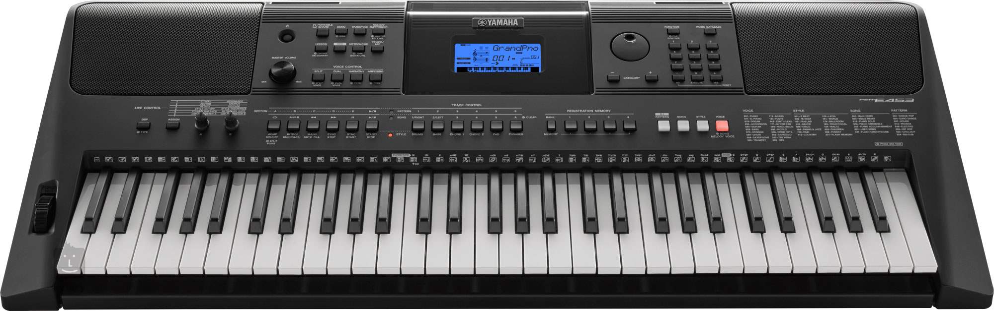 Tutorial del teclado Yamaha PSR-E453 - Video 1 - Selección de