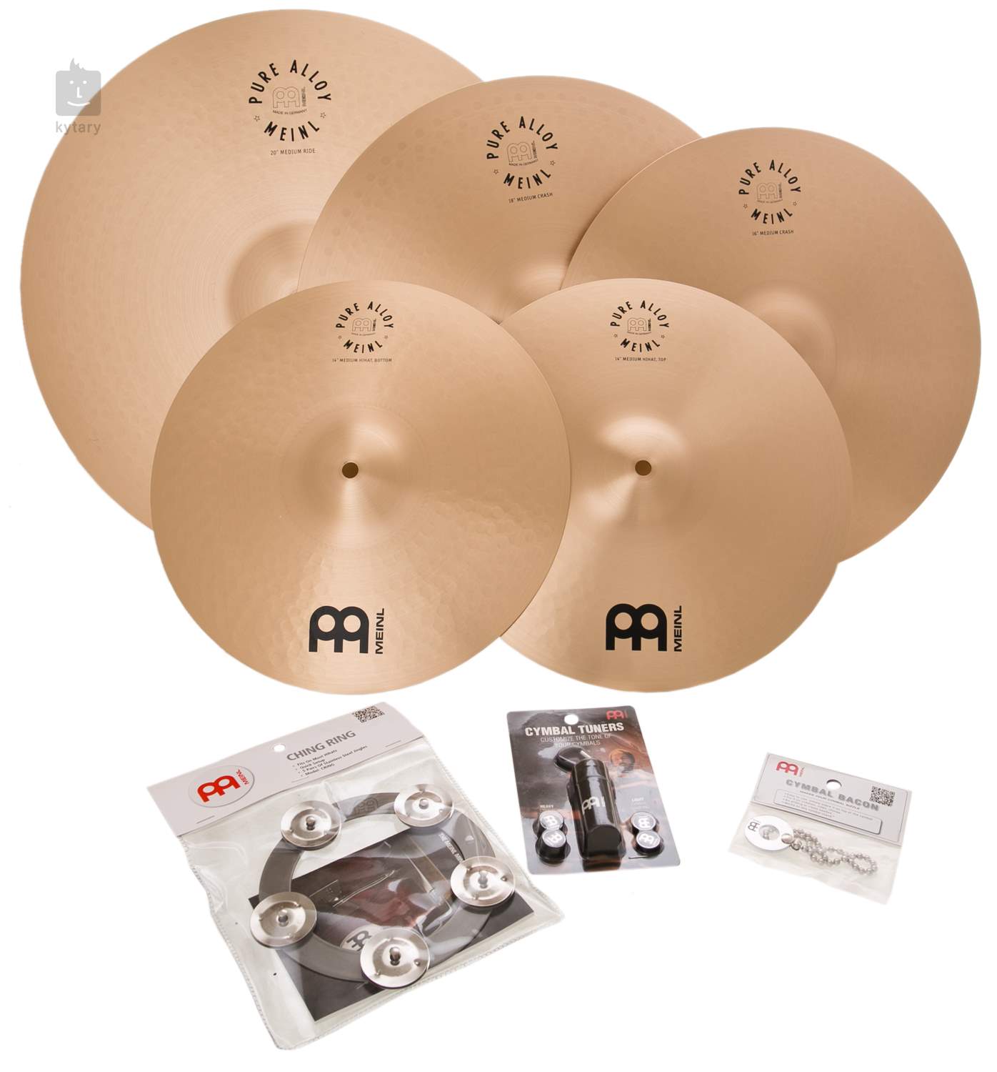 Meinl PAC141820 Pure Alloy Custom Cymbal Set - 14 / 18 / 20