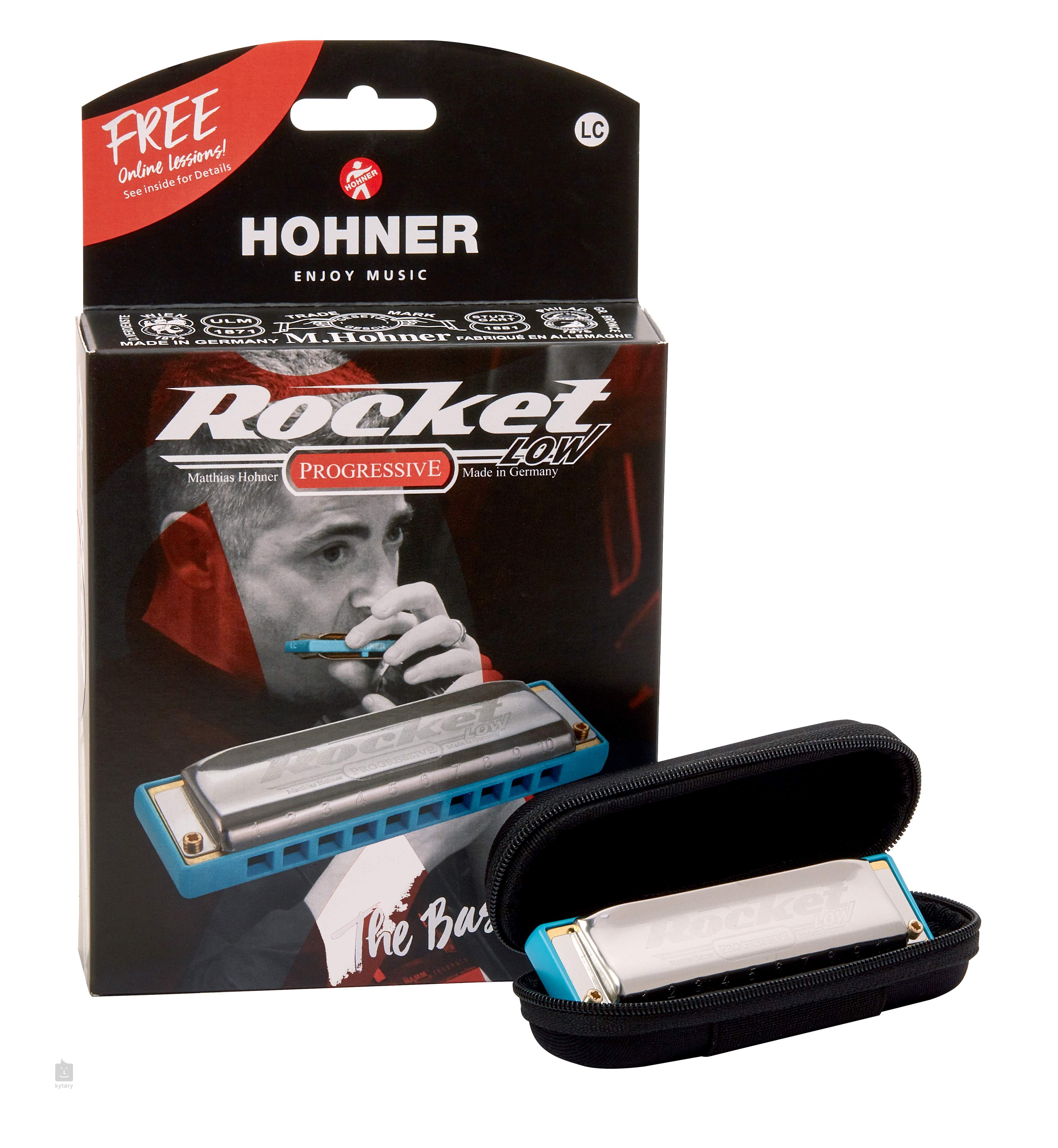Armonica A Bocca Hohner Rocket-Low In Do (C) - Ottava Bassa, Per Blues, Rock E Country, Prodotta In Germania