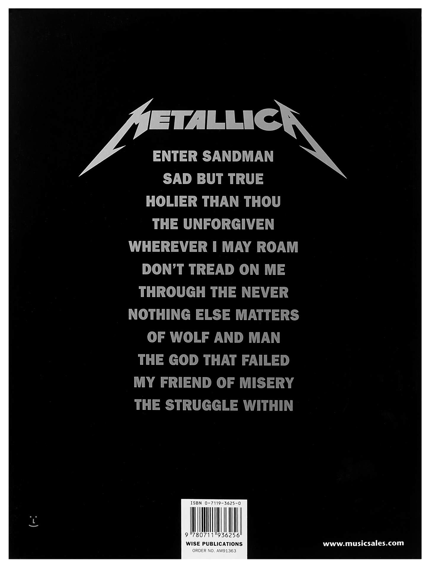 Álbum Negro Serpiente Metallica