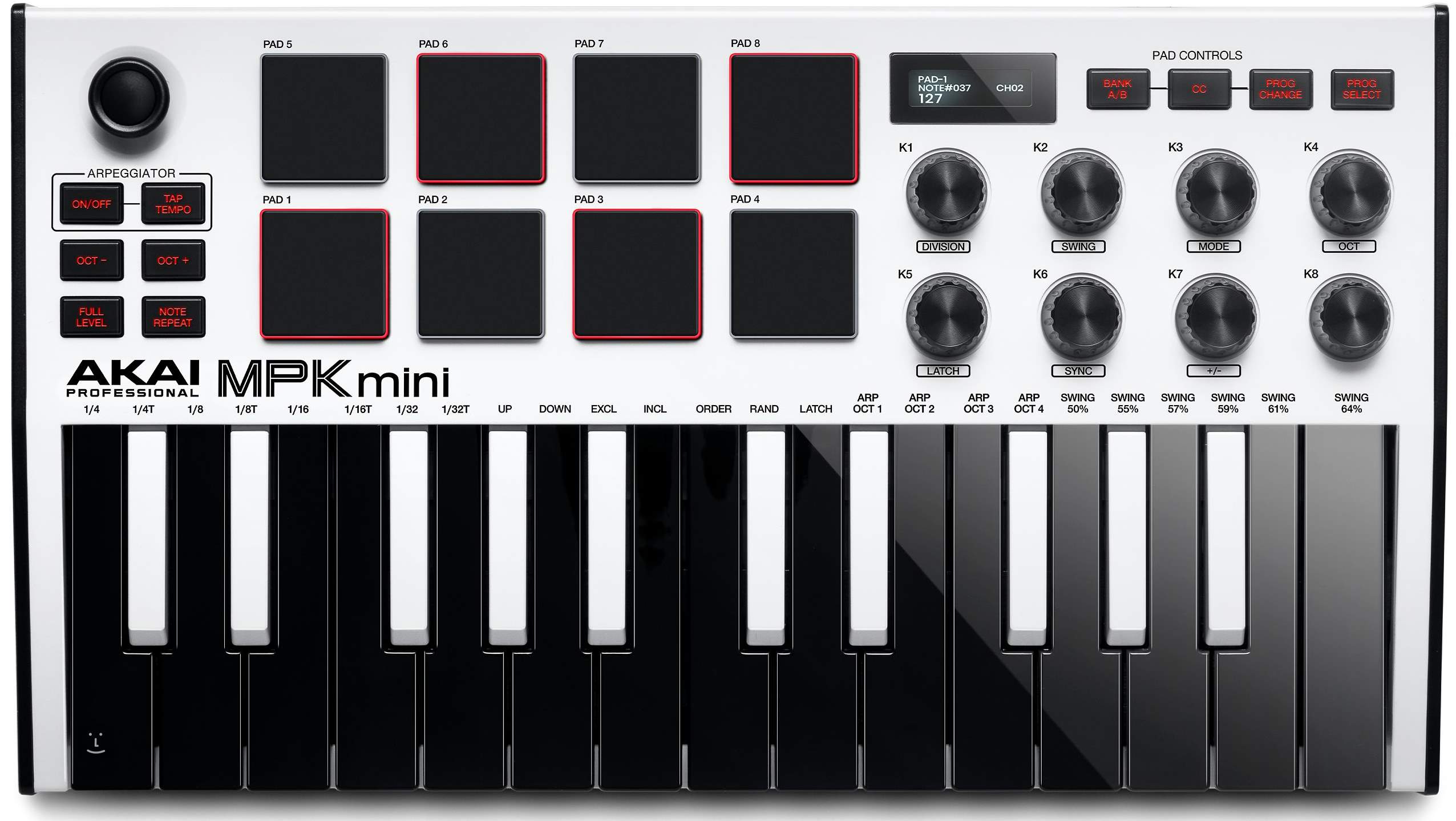 AKAI MPK mini MK3 White Teclado USB/MIDI