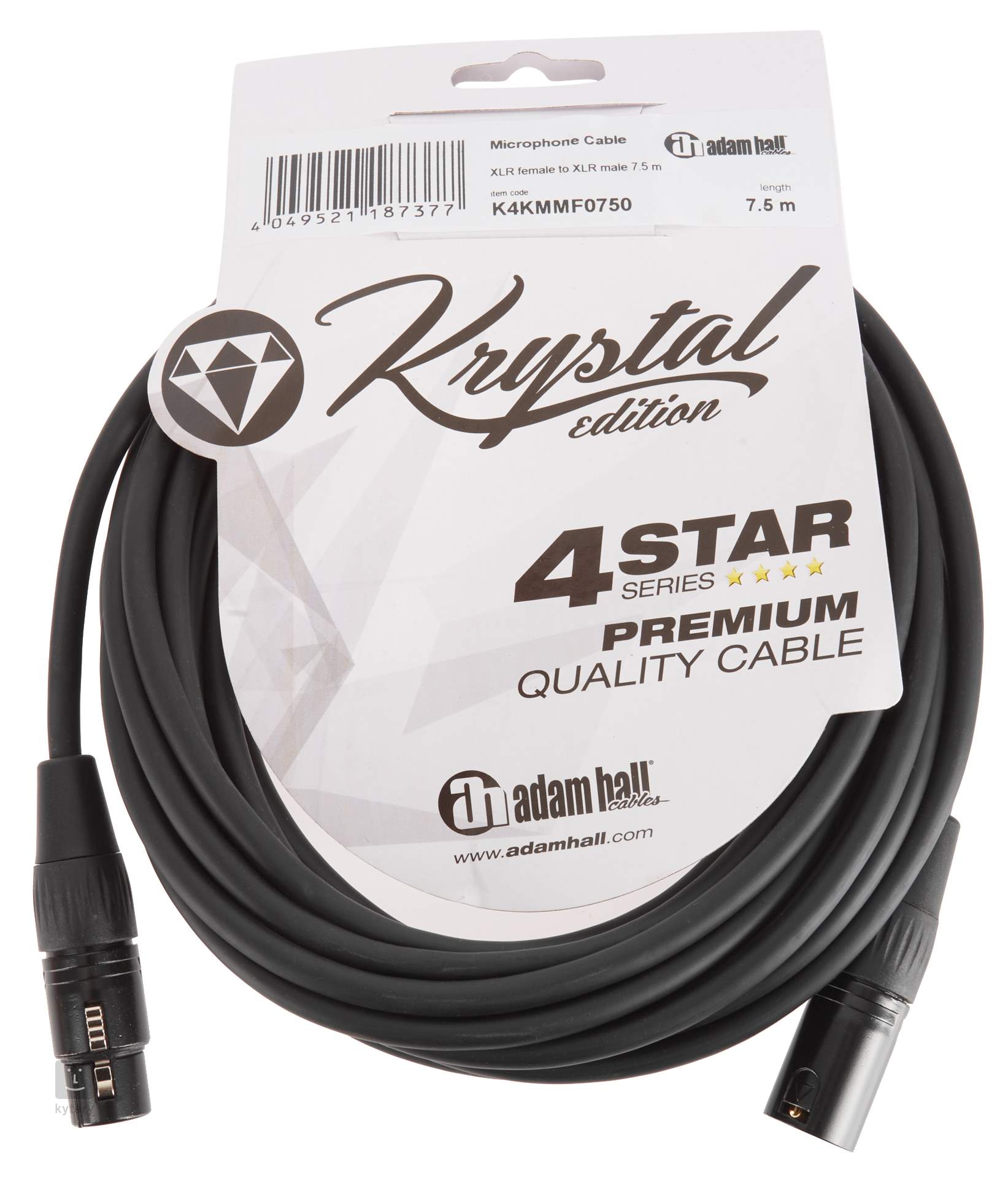 Descortés travesura desconcertado ADAM HALL Krystal Edition 0750 Cable para micrófono