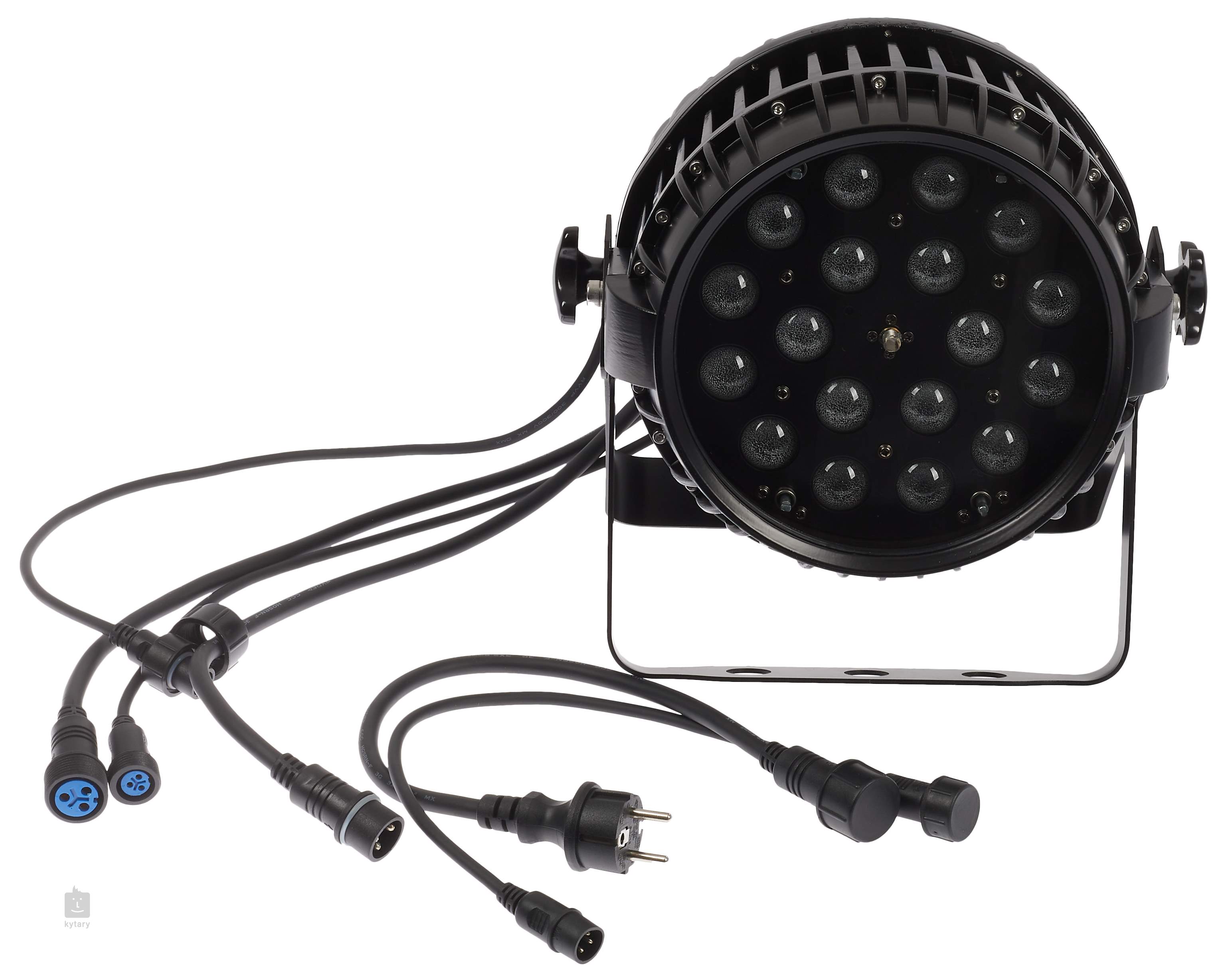 FLASH LED PAR 64 18x10W RGBW 4in1 ZOOM IP65 Luz LED PAR