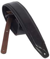 AMUMU LE04-BK Leather Padded Strap