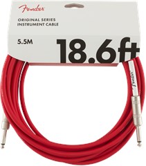 Fender Original Series 18.6' Instrument Cable Fiesta Red