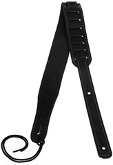 Flight S51 Black Leather Ukulele Strap