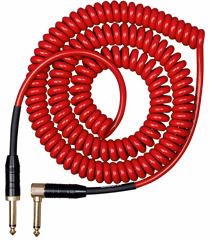 Cascha Advanced Line Guitar Cable Curly Red 6m           - Câble instrument en spiral