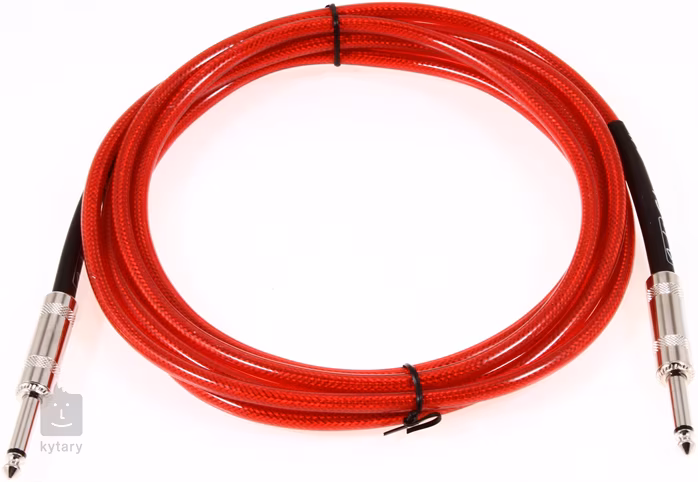Fender California Cable 15' Candy Apple Red - Câble d'instrument