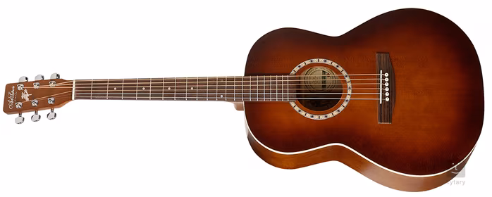 Art & Lutherie Folk Cedar Antique Burst LH QI - Guitare électroacoustique gaucher