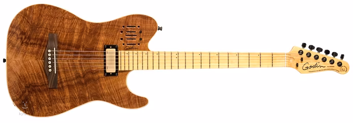 Godin Acousticaster 40th Anniversary EXTREME KOA MN - Guitare électroacoustique hybride